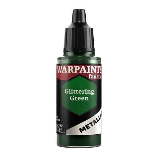 Army Painter Warpaints Fanatic Metallic Glittering Green 18ml dropper bottle