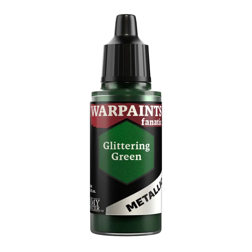Army Painter Warpaints Fanatic Metallic Glittering Green 18ml dropper bottle