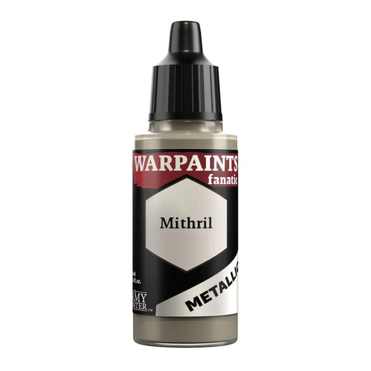 Army Painter Warpaints Fanatic Metallic Mithril 18ml dropper bottle