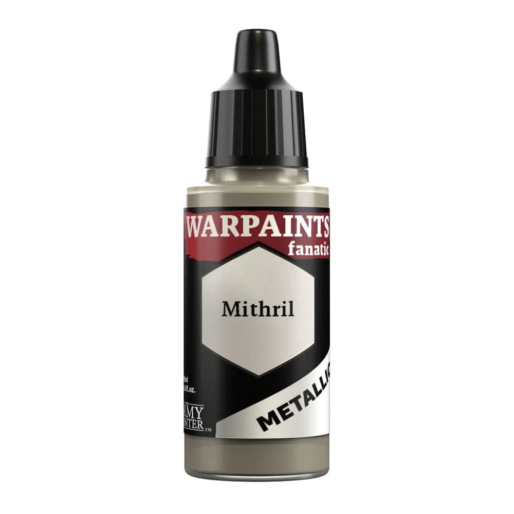 Army Painter Warpaints Fanatic Metallic Mithril 18ml dropper bottle