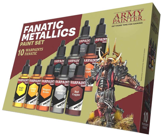 Army Painter Warpaints Fanatic Metallic Warpaints Fanatic Metallics Paint Set 18ml dropper bottle