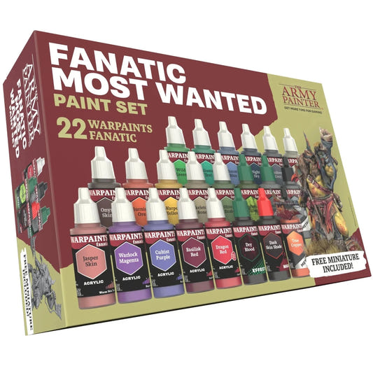 Army Painter Warpaints Fanatic Warpaints Fanatic Most Wanted Set 18ml dropper bottle
