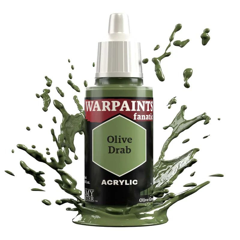 Army Painter Warpaints Fanatic: Olive Drab 18ml - Loaded Dice