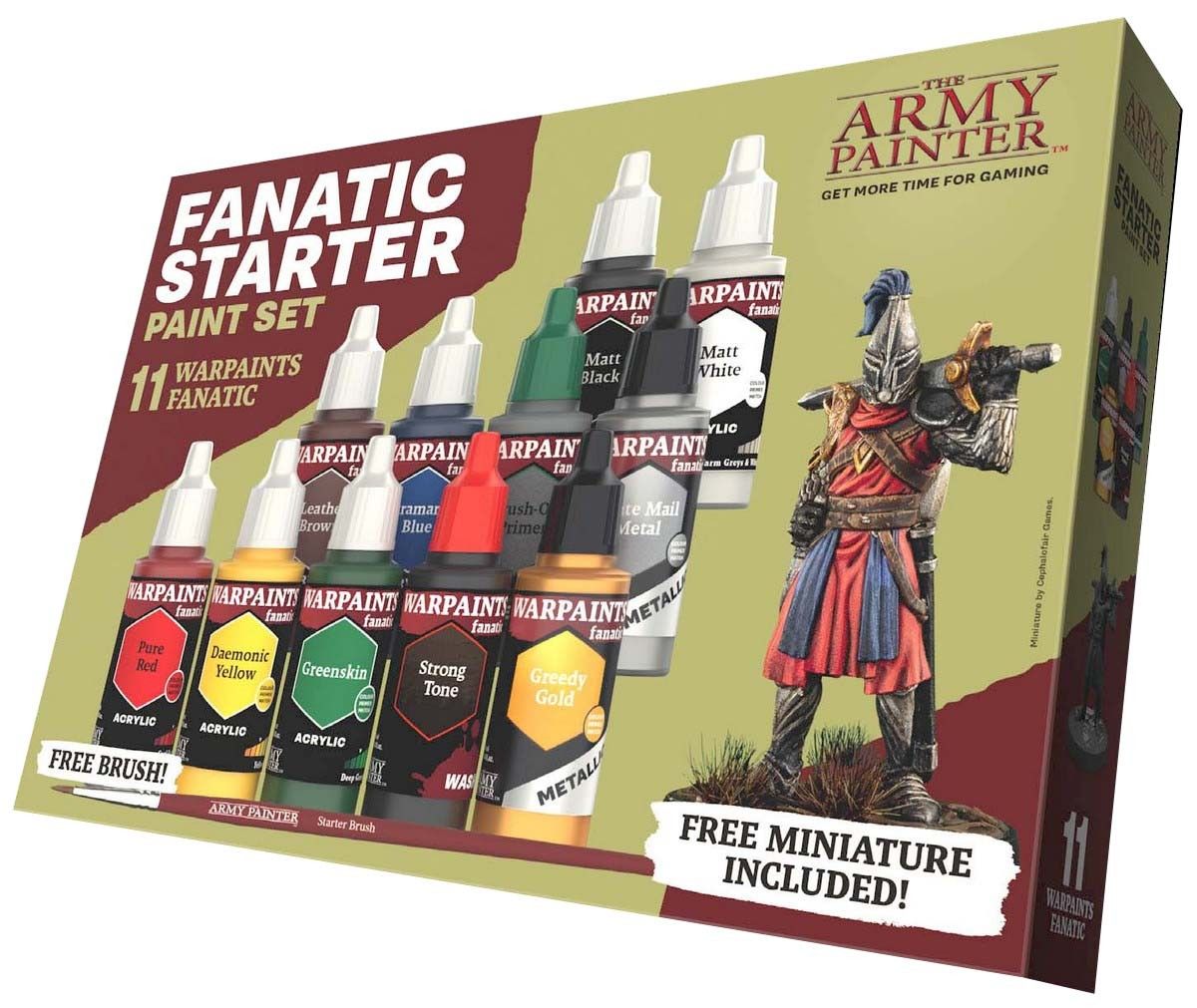 Army Painter Warpaints Fanatic Warpaints Fanatic Starter Set 18ml dropper bottle