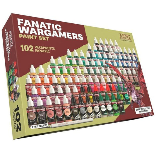 Army Painter Warpaints Fanatic Warpaints Fanatic Wargamers Paint Set 18ml dropper bottle