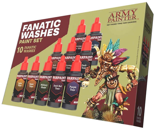 Army Painter Warpaints Fanatic Warpaints Fanatic Washes Paint Set 18ml dropper bottle