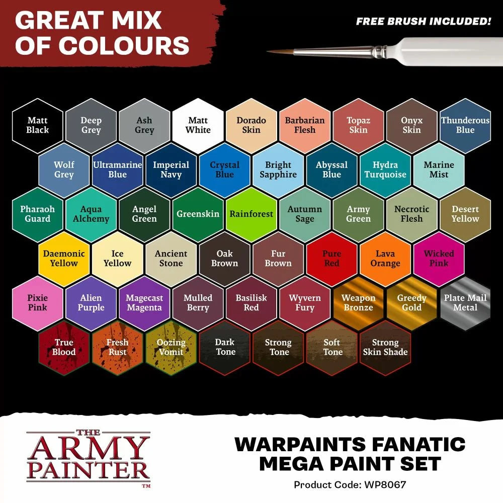 Army Painter Warpaints Fanatic Mega Paint Set - Loaded Dice