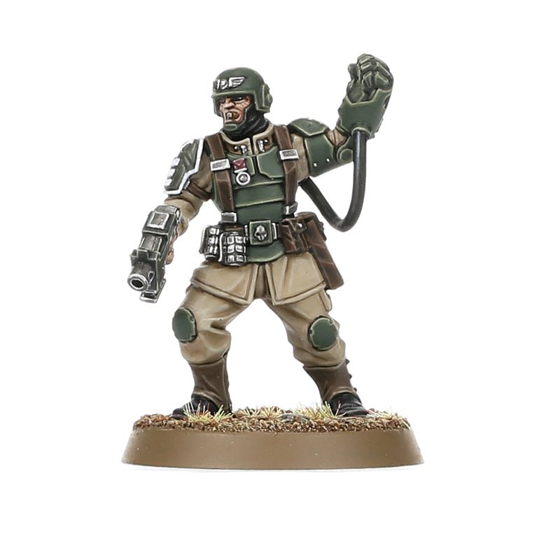 Astra Militarum: Cadian Command Squad painted miniature - Loaded Dice