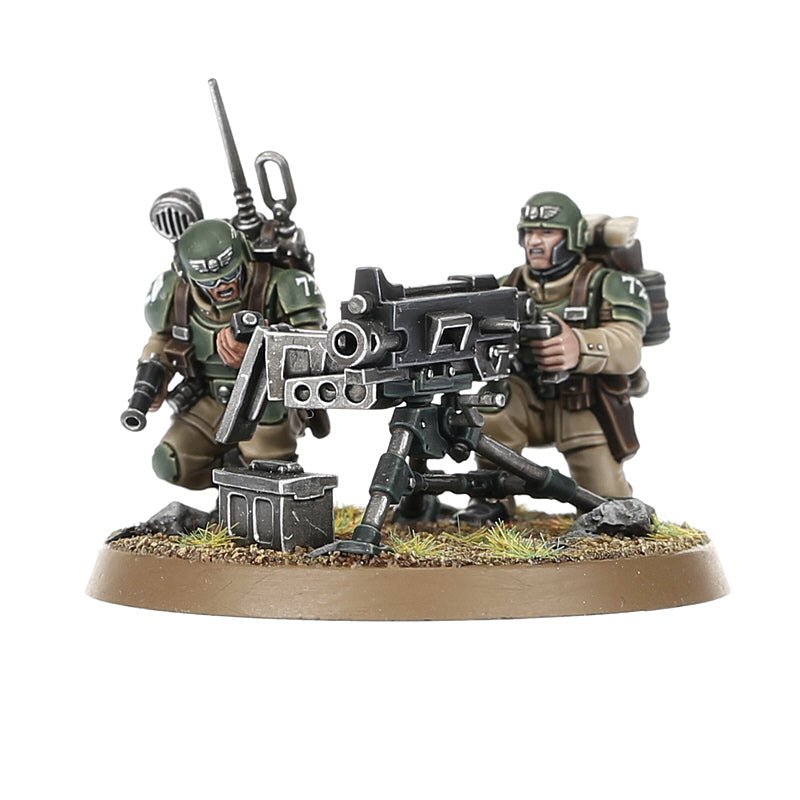 Astra Militarum: Cadian Heavy Weapons Squad painted miniature - Loaded Dice