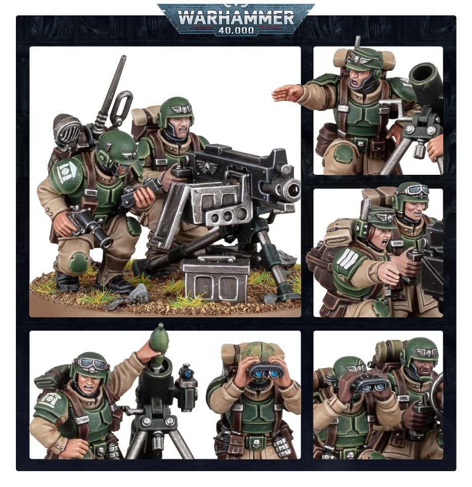 Astra Militarum: Cadian Heavy Weapons Squad - Loaded Dice