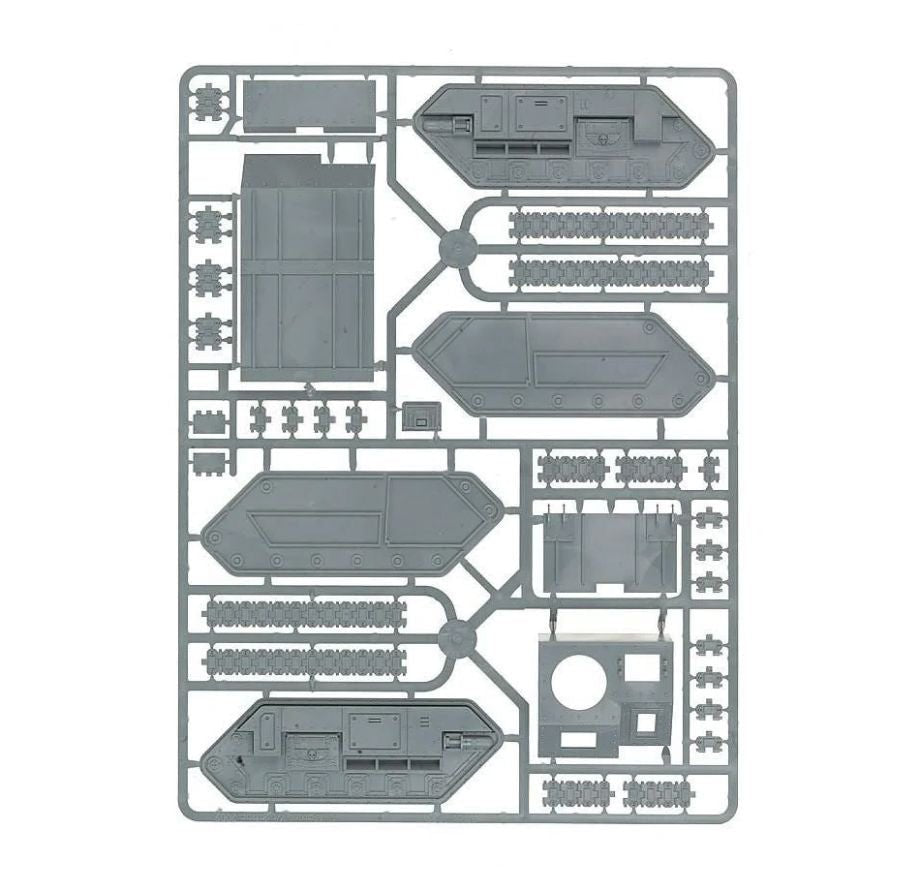 Astra Militarum Chimera sprue contents - Loaded Dice