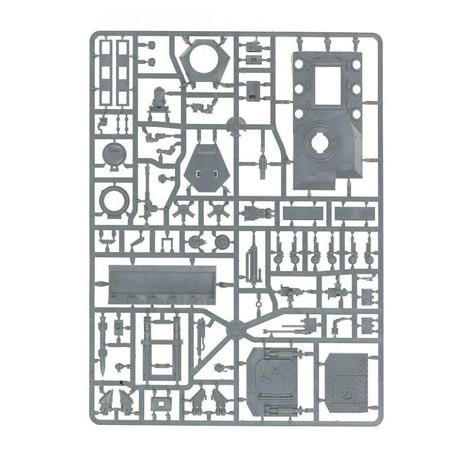 Astra Militarum Chimera sprue contents - Loaded Dice