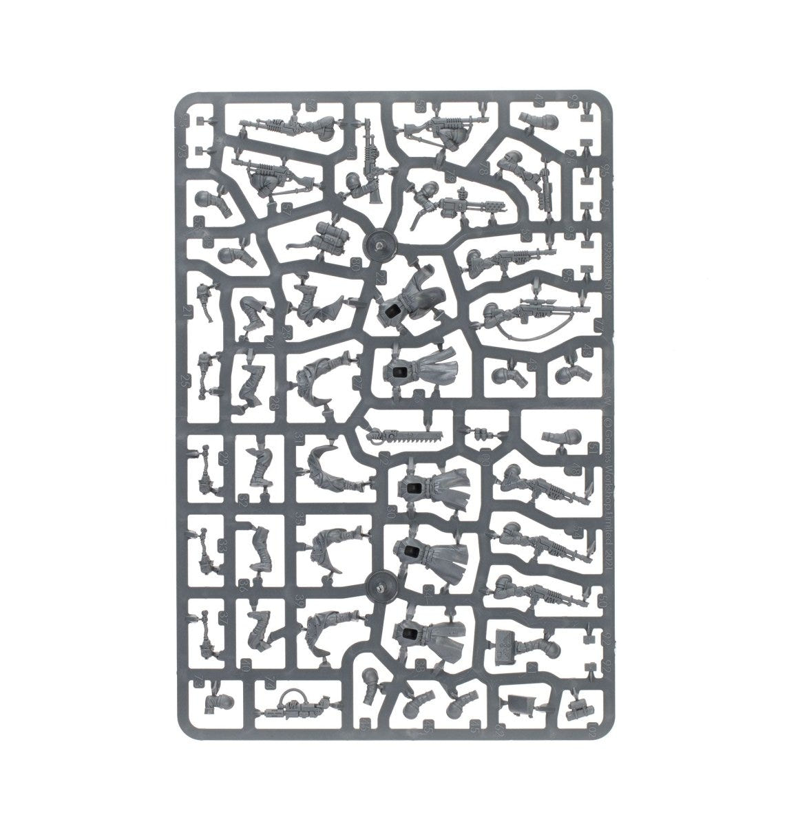 Astra Militarum Death Korps of Krieg unpainted plastic sprue, frame 2 of 2