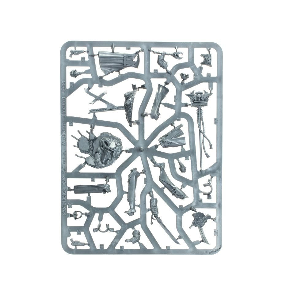 Astra Militarum Lord Castellan Ursula Creed unpainted plastic sprue