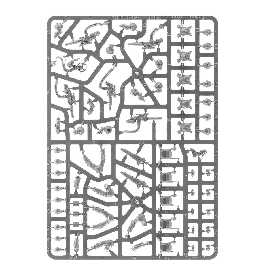 Astra Militarum: Tempestus Scions sprue contents - Loaded Dice