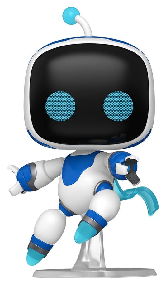 Funko Super Sized Jumbo Pop! Astro Bot vinyl figure on clear stand, PlayStation Astro Bot