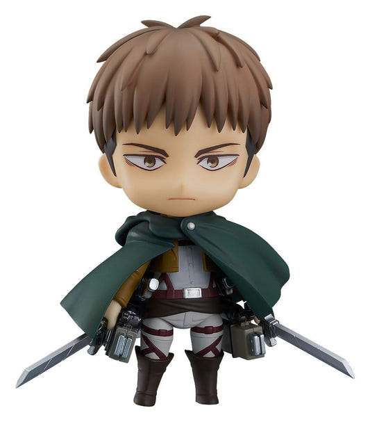 Good Smile Company Nendoroid Jean Kirstein from Attack on Titan in green cloak with dual blades
