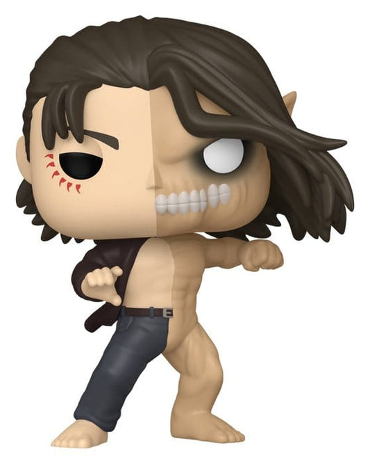 Funko Pop! split figure of Eren Jaeger and the Attack Titan from Attack on Titan
