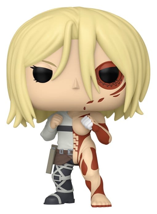 Funko Pop! split figure of Annie Leonhart and the Female Titan from Attack on Titan