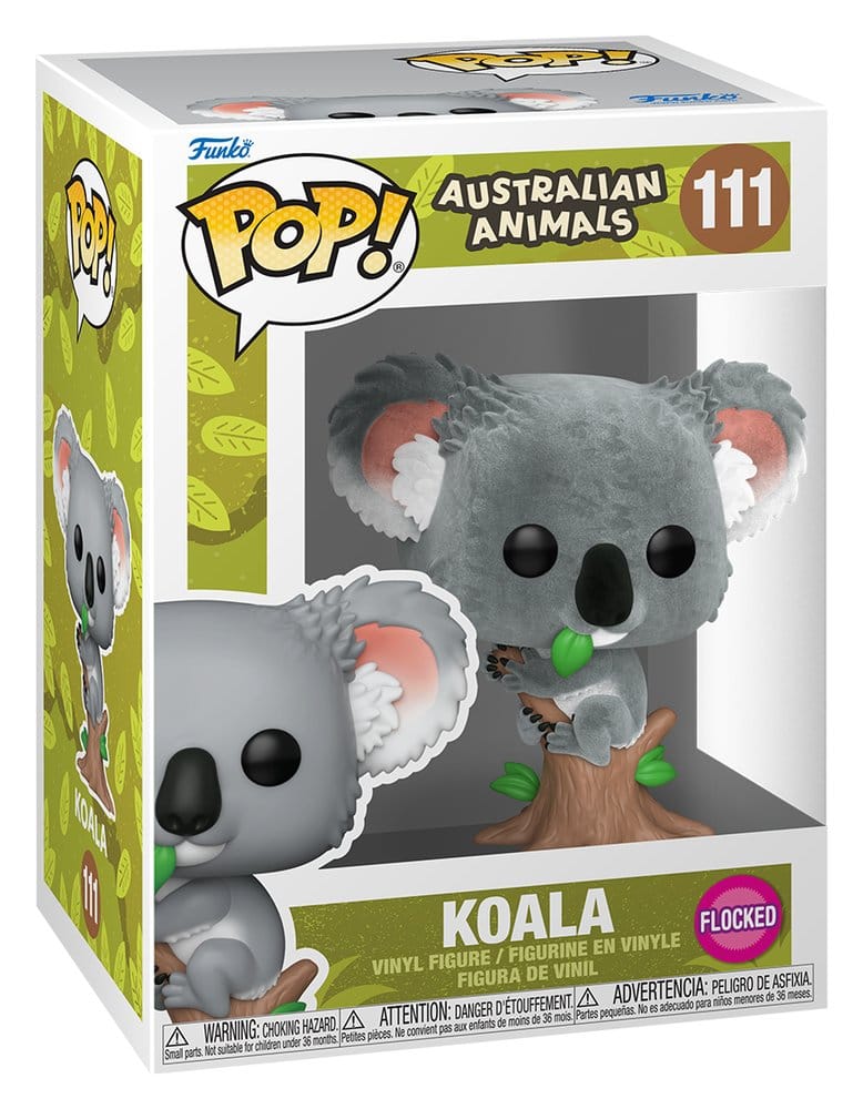 Funko Australian Animals POP! flocked Koala vinyl figure in window box, number 111