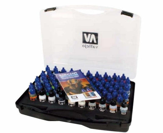 Vallejo Mecha Color AV Vallejo Mecha Color 17ml - Case (80 x 17ml Bottles) satin airbrush paint dropper bottle