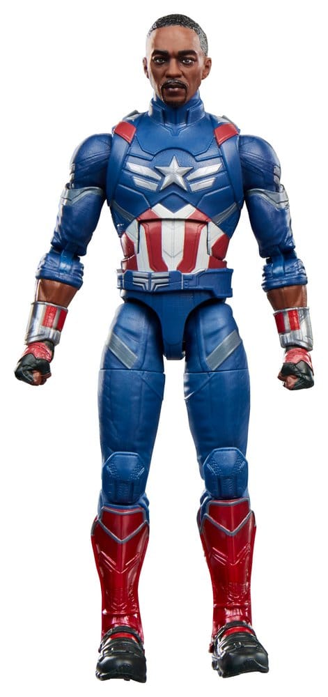 Marvel Legends Captain America figure in Avengers: Doomsday blue suit, front view