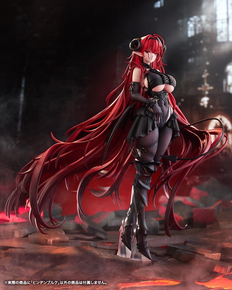 Hindenburg figure in a dark gothic church scene with glowing red embers