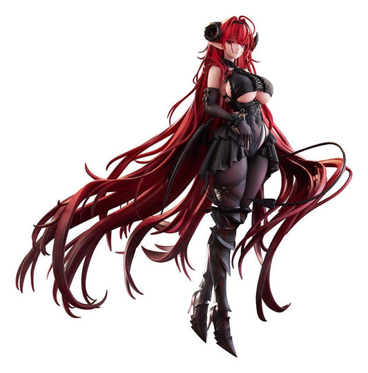 Kotobukiya Azur Lane Hindenburg 1/7 figure with very long red hair and black outfit