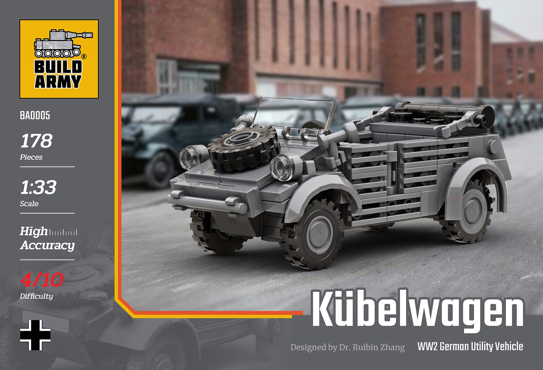 Buildarmy 1:33 Kubelwagen Car - B0005