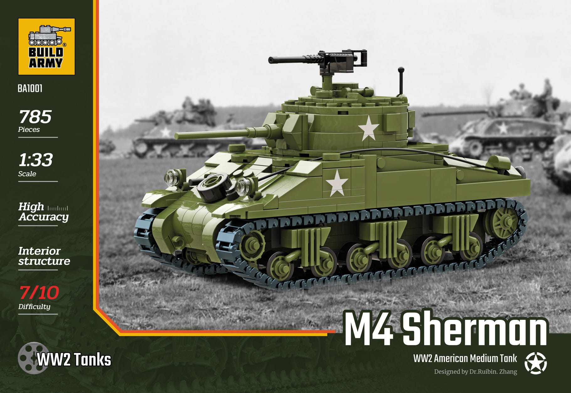 Buildarmy 1:33 M4 Sherman - B1001