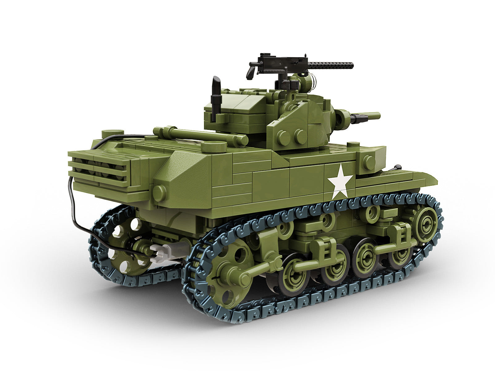 Buildarmy 1:33 M5A1 Stuart Light Tank - B1003