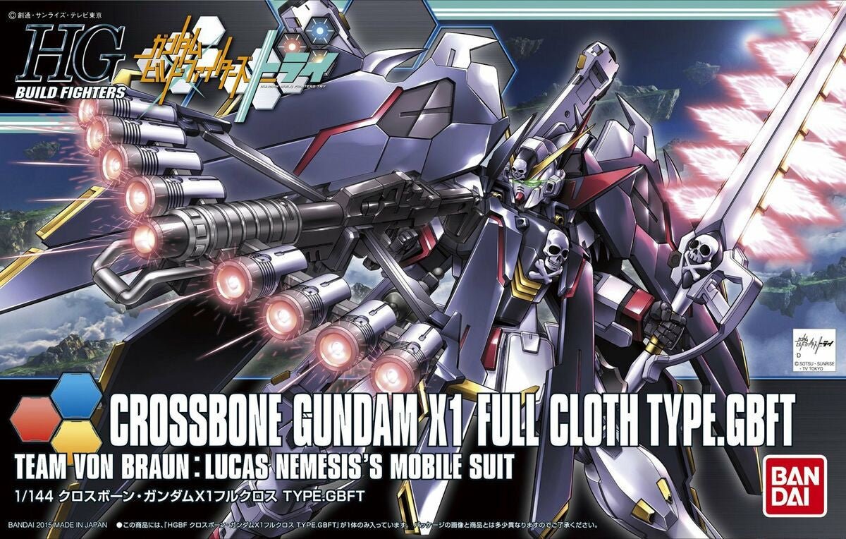Bandai HGBF 1:144 Crossbone Gundam X1 Full Cloth Version GBF - MK57720