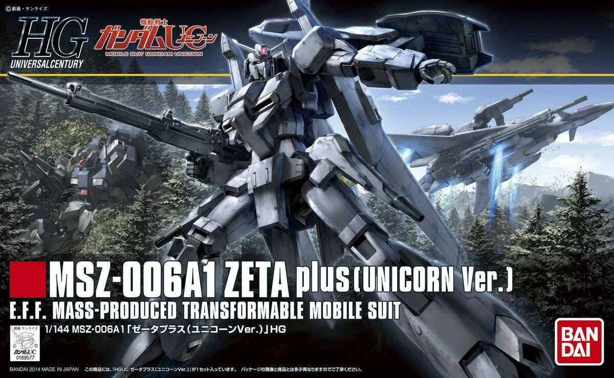 Bandai HGUC 1:144 Zeta Plus (Unicorn Version) - MK60402