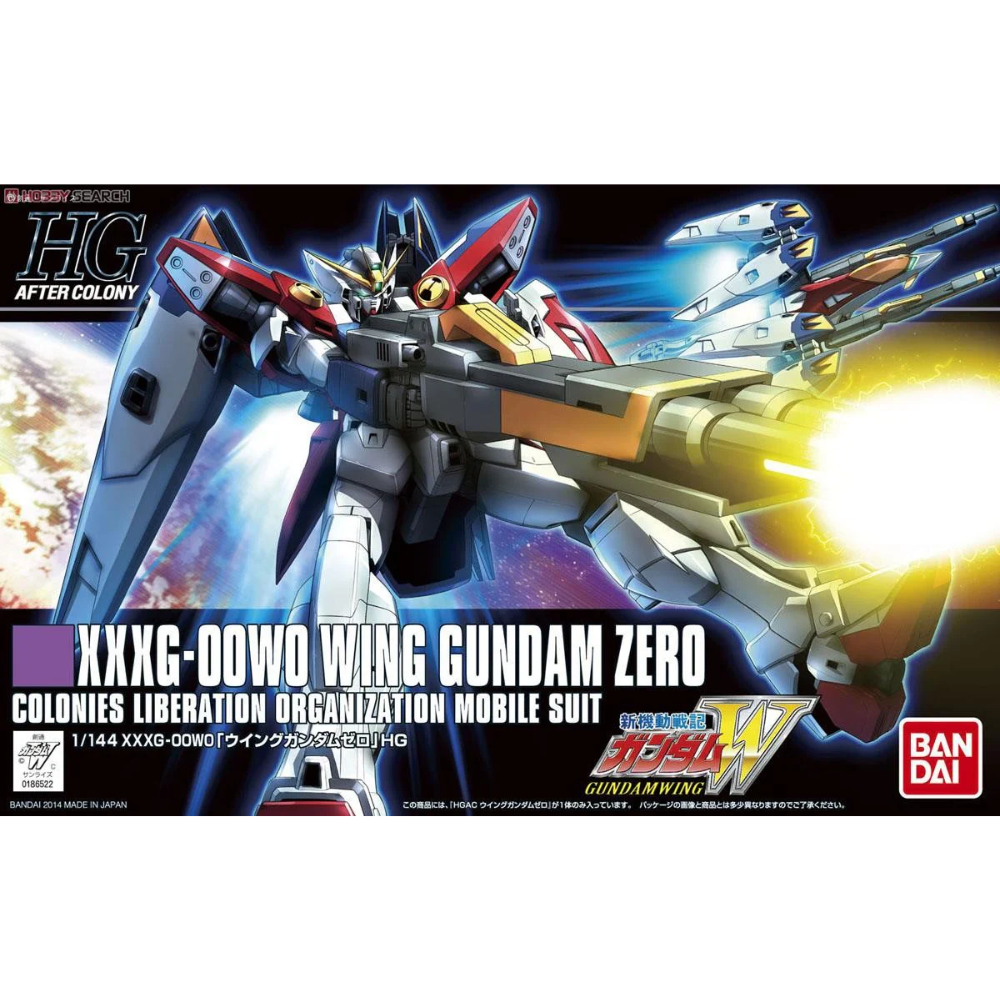 Bandai High Grade Gunpla model kit High Grade After Colony 1/144 Wing Gundam Zero