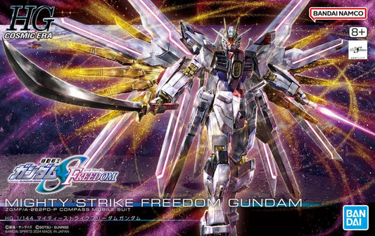 Bandai High Grade Gunpla model kit High Grade Mighty Strike Freedom Gundam 1/144