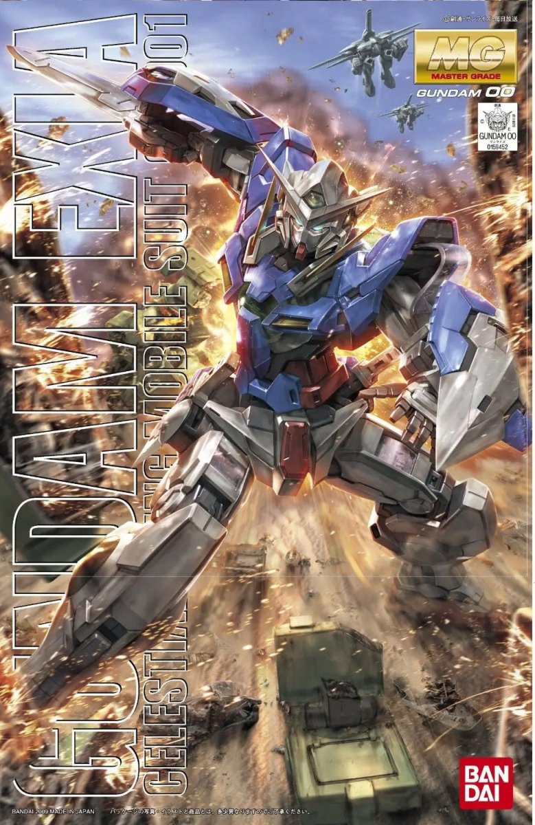 Bandai MG 1/100 Gundam Exia kit, box art