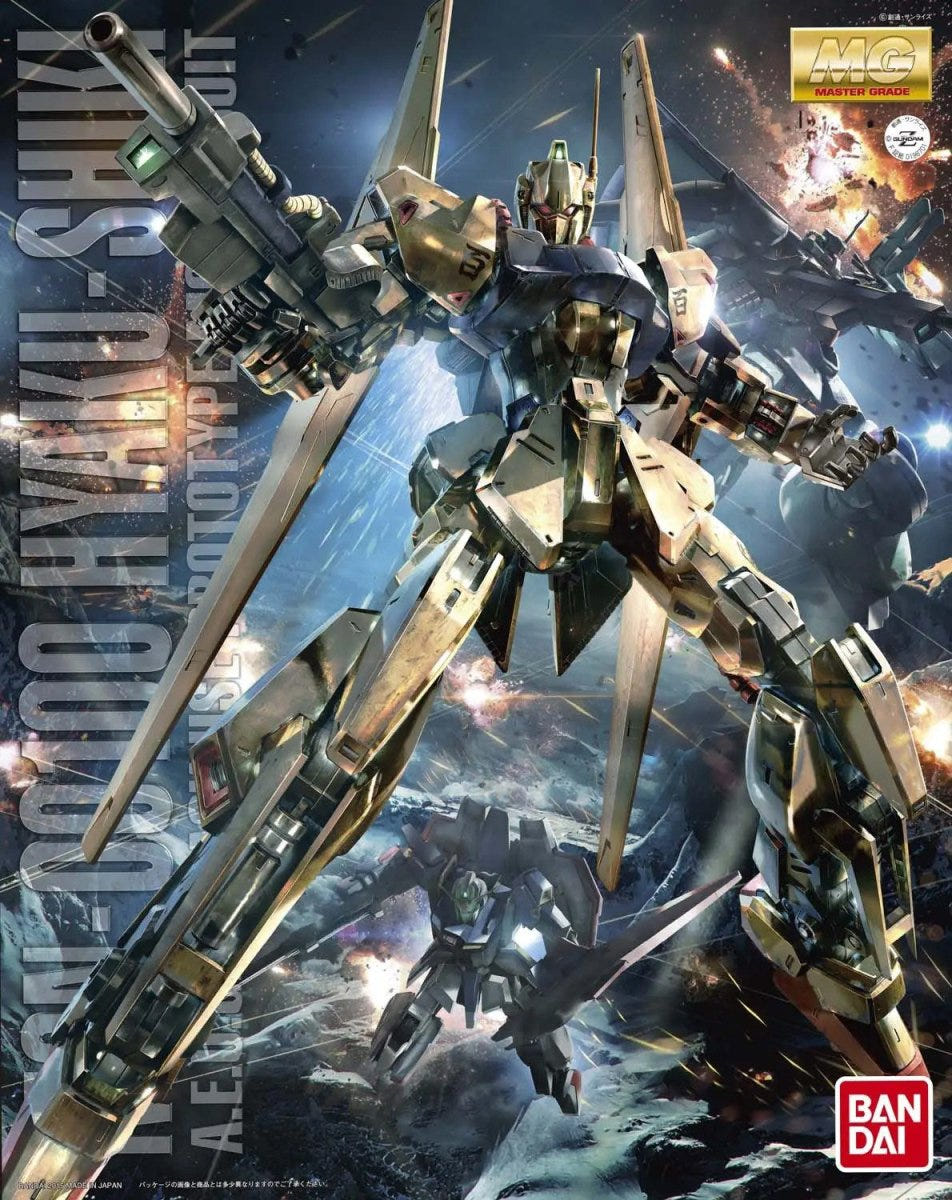 Bandai MG 1:100 MSN-00100 Type 100 Hyakushiki Version 2.0 - MK61592