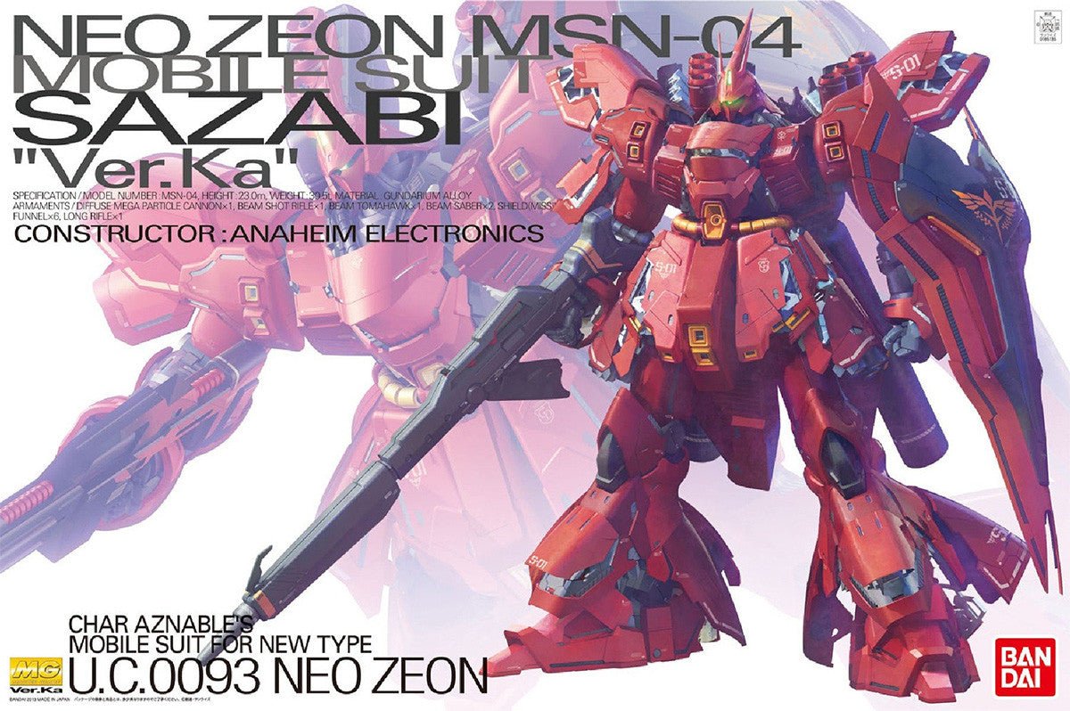 Bandai MG 1:100 MSN-04 Sazabi Version Ka - MK55457