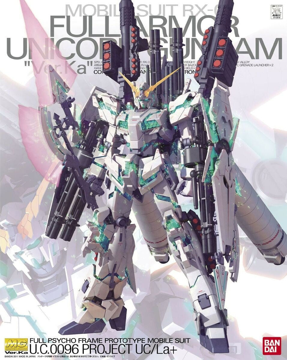 Bandai MG 1:100 RX-0 Full Armour Unicorn Gundam Version Ka - MK61589