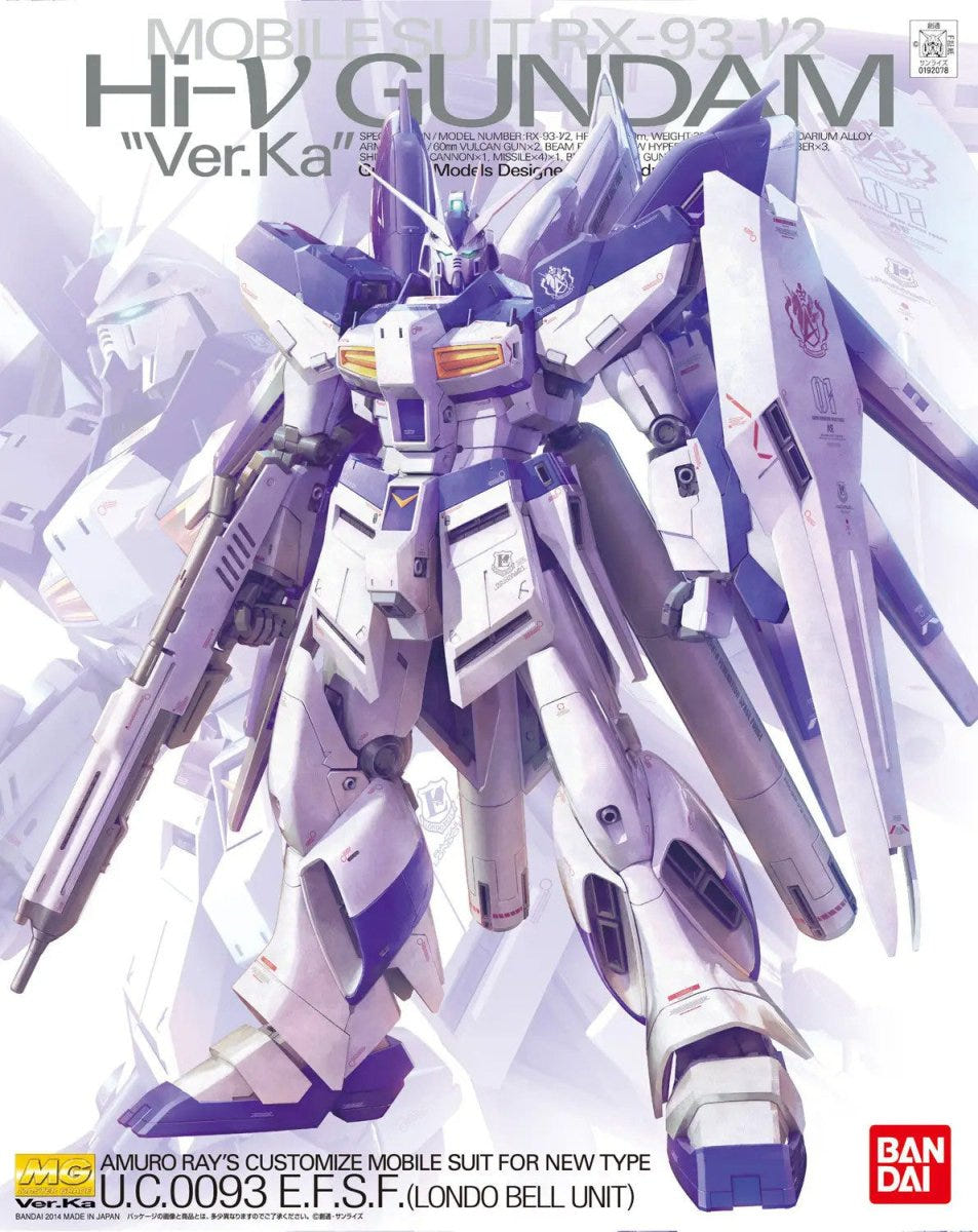 Bandai MG 1:100 RX-93-Ν2 Hi-Νu Gundam Version Ka - MK61591