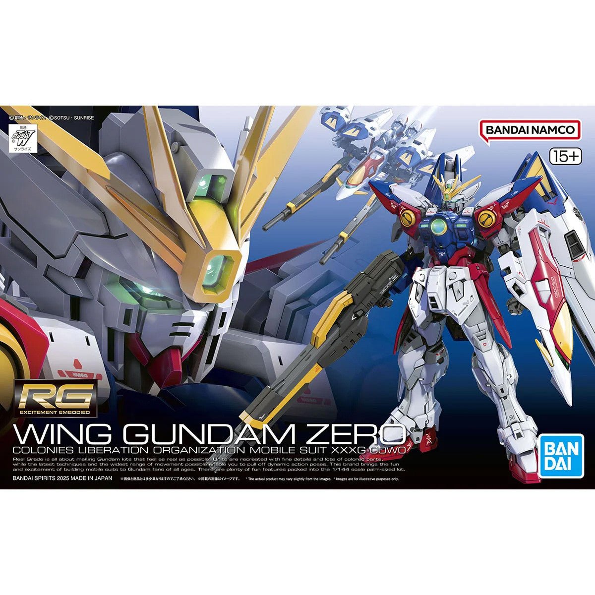 Bandai Real Grade Gunpla model kit Real Grade 1/144 Wing Gundam Zero