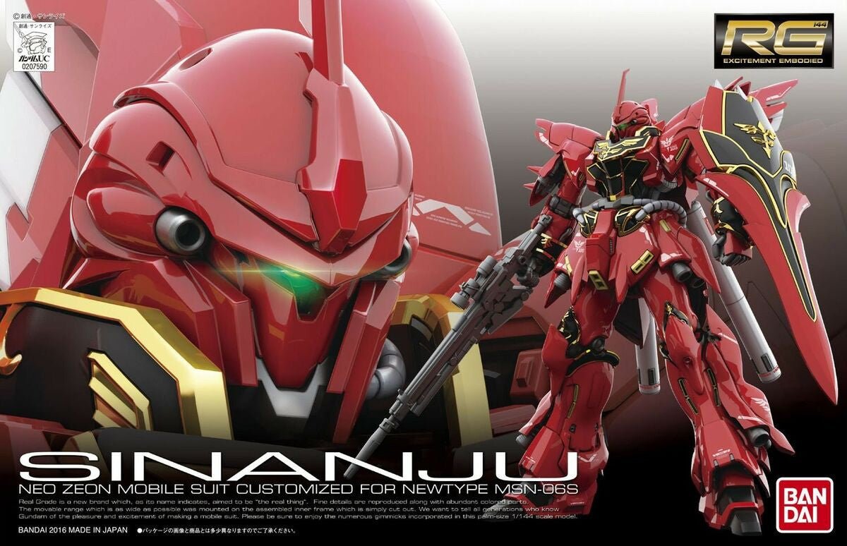 Bandai RG 1:144 MSN-06S Sinanju - MK61619