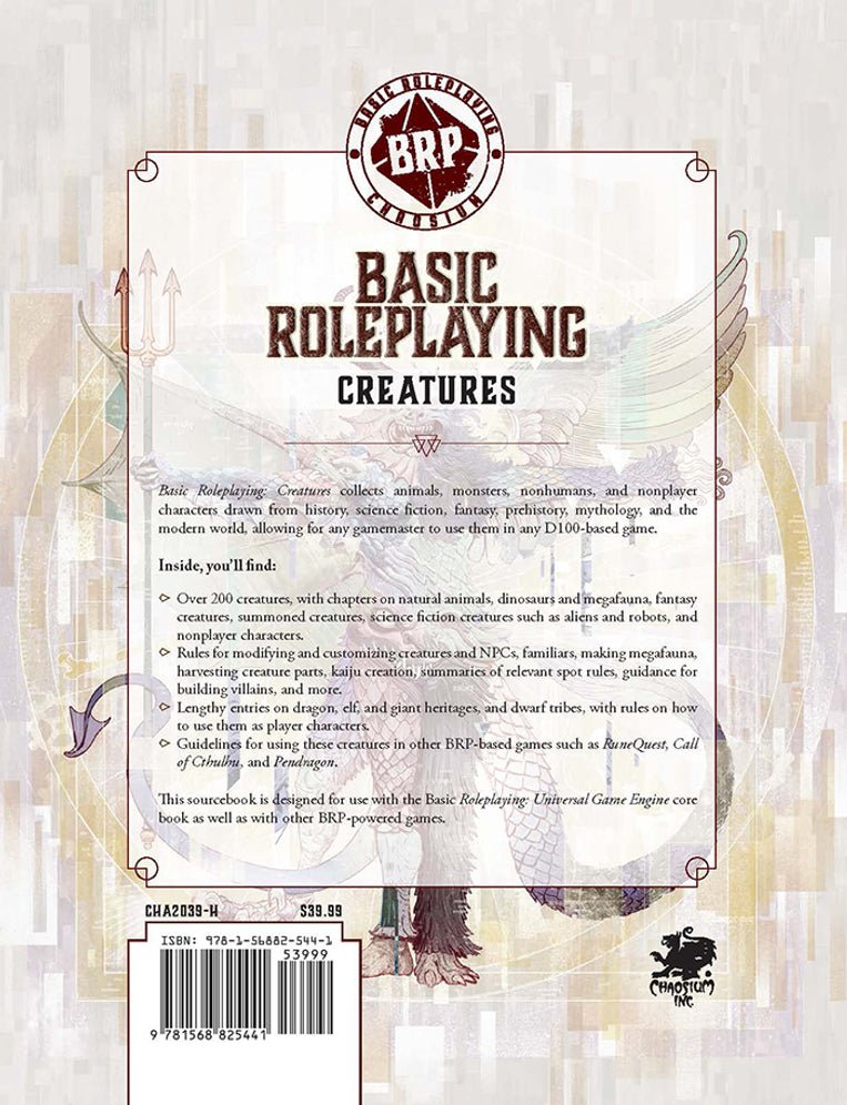 Basic Roleplaying: Creatures - Loaded Dice