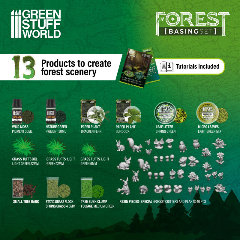 Green Stuff World - Environment Set - Forest Basing - Loaded Dice