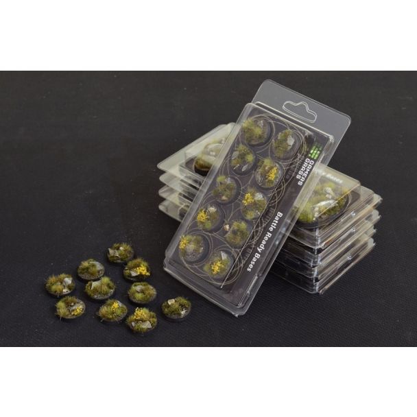 Gamers Grass Battle Ready Bases - Highland Round 25mm (x10) - Loaded Dice