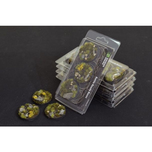 Gamers Grass Battle Ready Bases - Highland Round 50mm (x3) - Loaded Dice