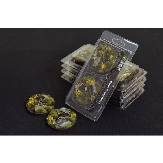 Gamers Grass Battle Ready Bases - Highland Round 60mm (x2) - Loaded Dice
