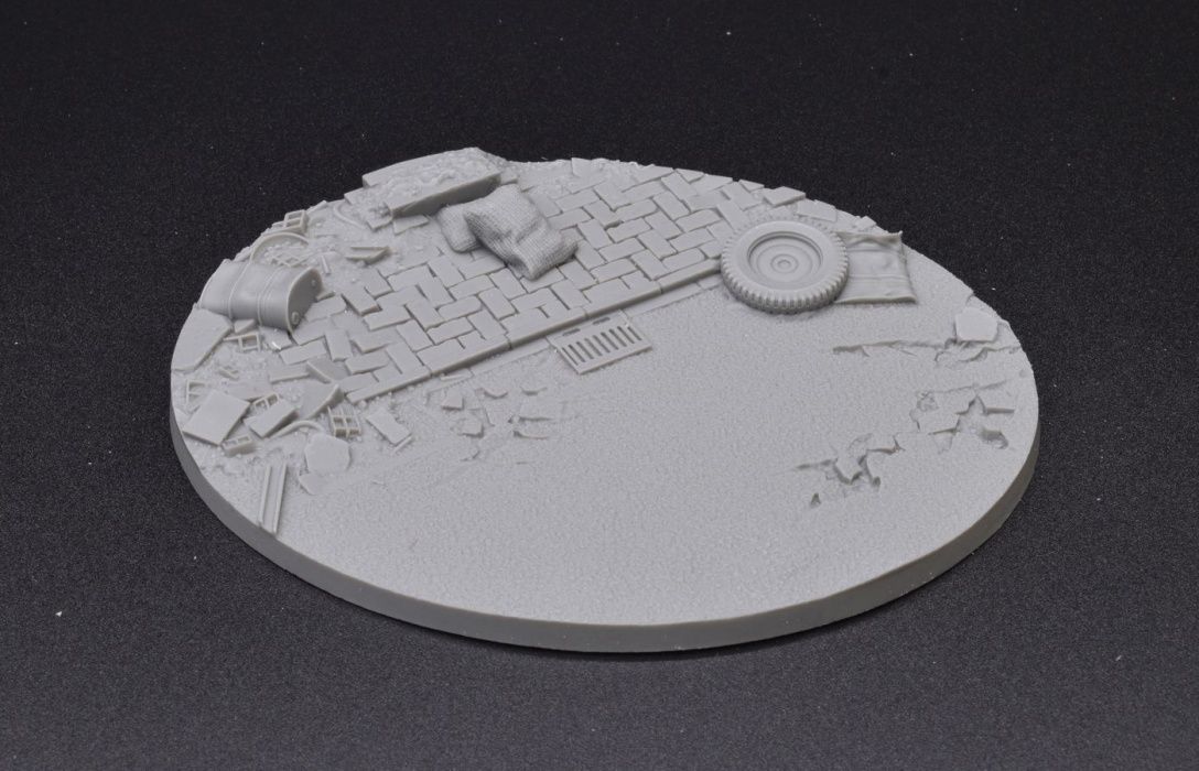 Gamers Grass Resin Bases Urban Warfare Oval 120mm (x1) - Clearance Special Offer - Loaded Dice