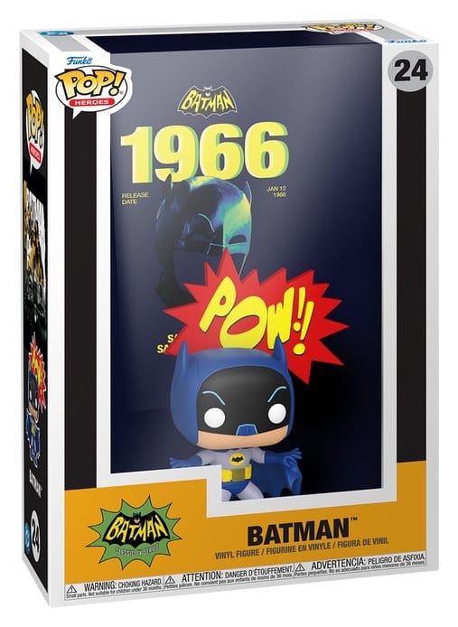 Batman 66 Funko POP! VHS Covers 24 Batman vinyl figure shown in its protective display case