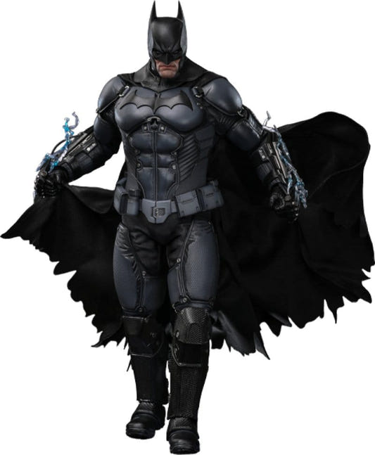 Hot Toys Batman Arkham Origins 1/6 figure in armoured Batsuit with Shock Gloves, full-length